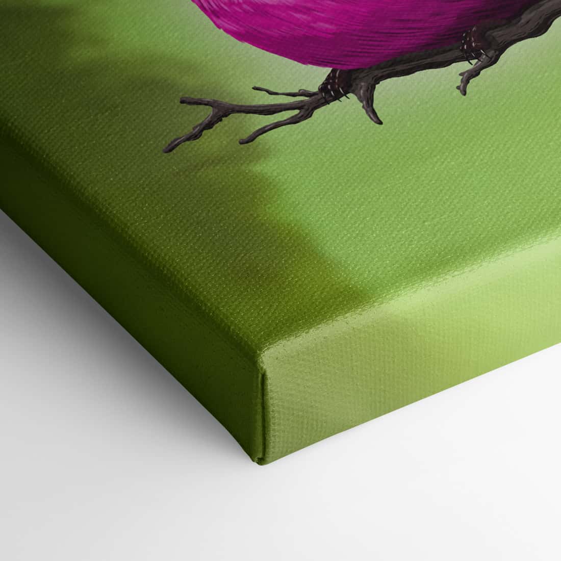 "Besser als die Realität" - Rosenbrust-Schnäpper (Leinwand)