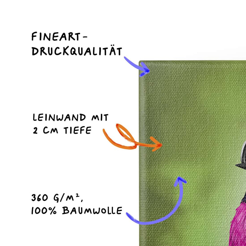 "Besser als die Realität" - Rosenbrust-Schnäpper (Leinwand)