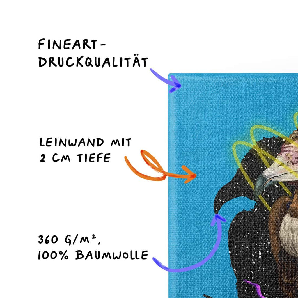 „Erfasst“ - Kappengeier (Leinwand)