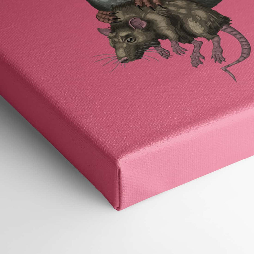 "Rand der Gesellschaft" - Taube & Ratte (Leinwand)