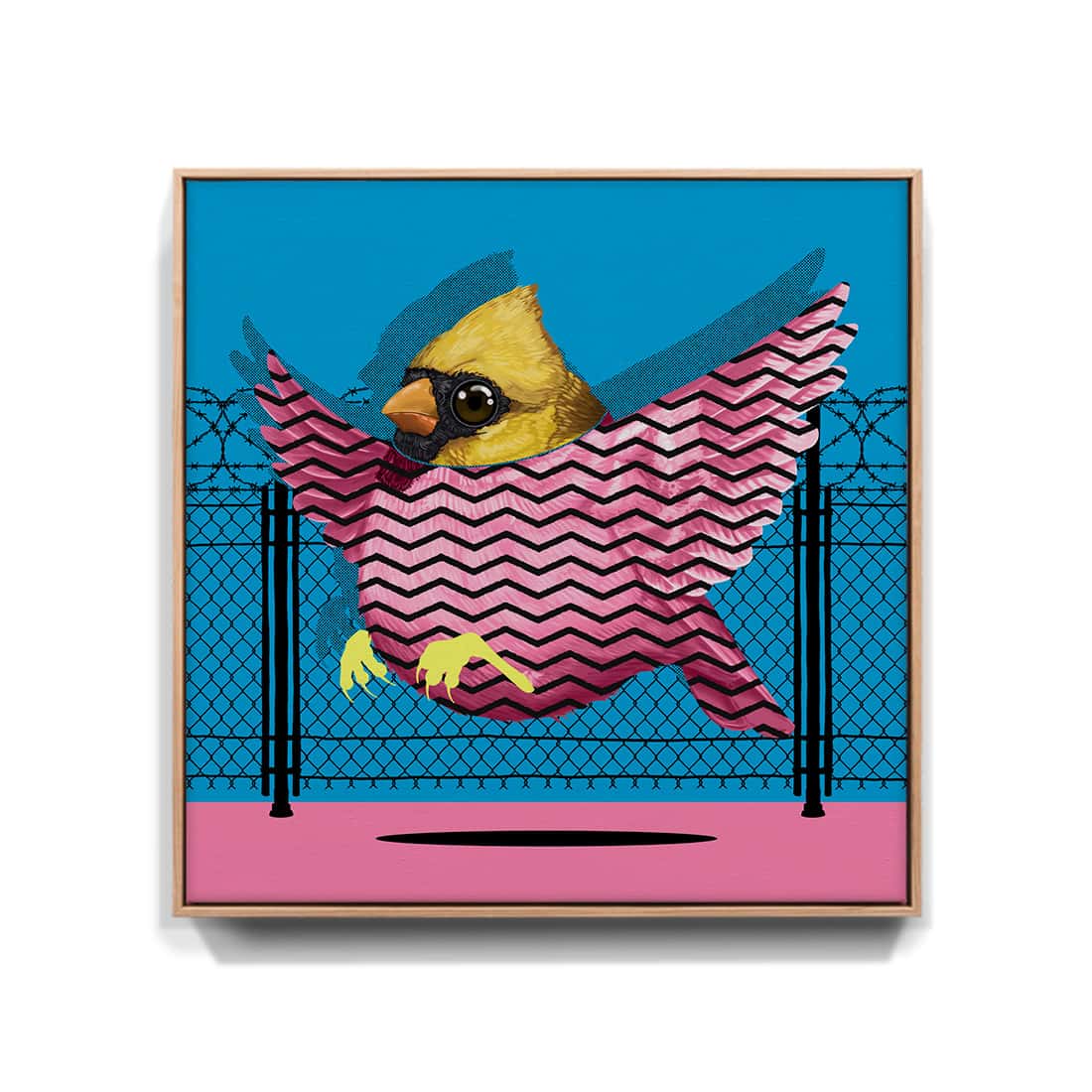 "Wir träumen von Freiheit" - Kardinal (Leinwand)