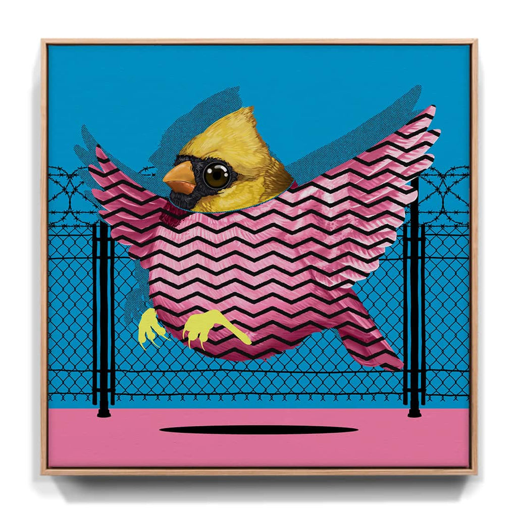 "Wir träumen von Freiheit" - Kardinal (Leinwand)