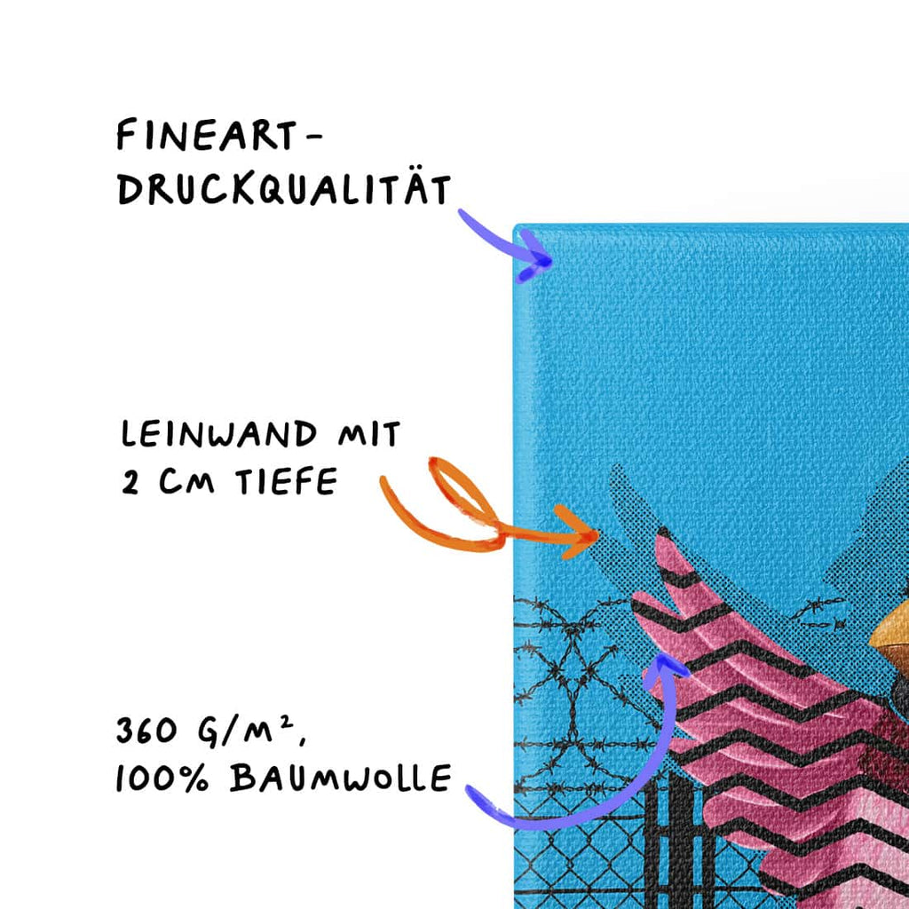 "Wir träumen von Freiheit" - Kardinal (Leinwand)