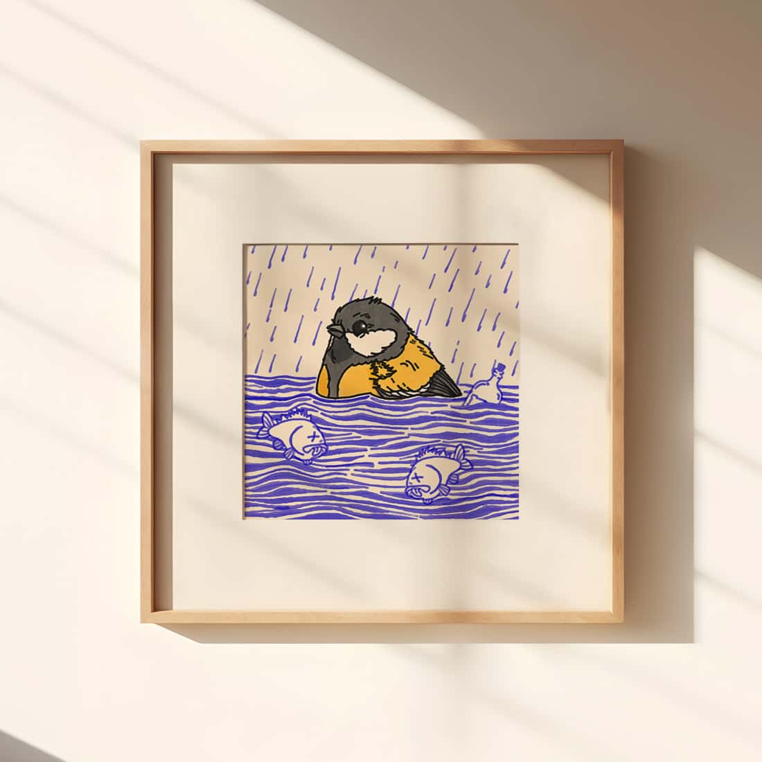 "Wasser bis zum Hals" - Meise