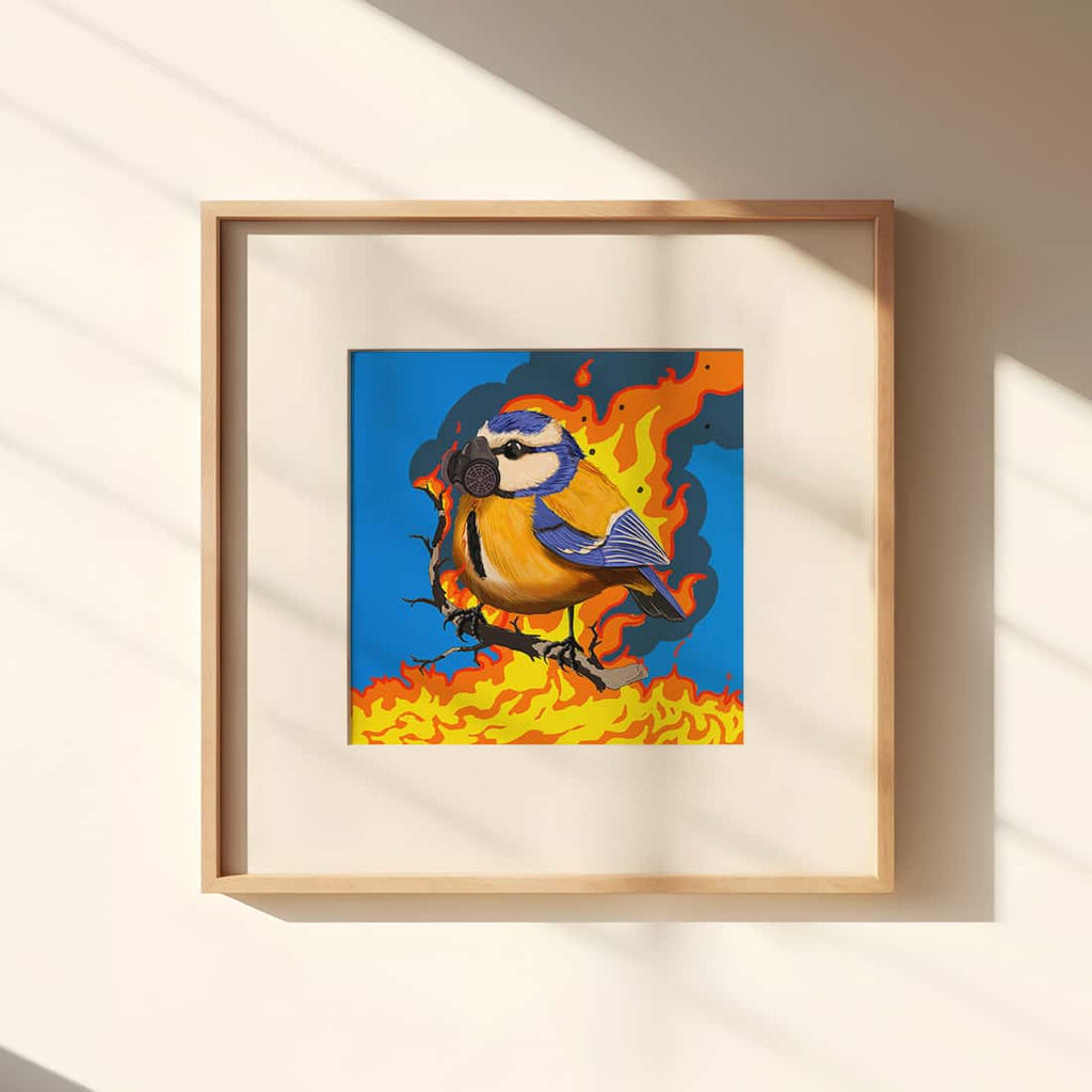 "Ich brenne für dich - Meise"