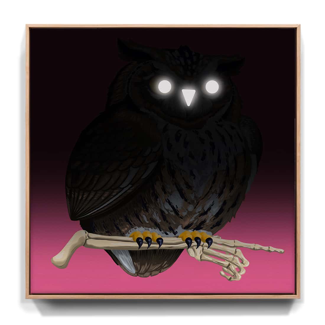 „Bald sehen wir uns“ - Uhu (Leinwand)