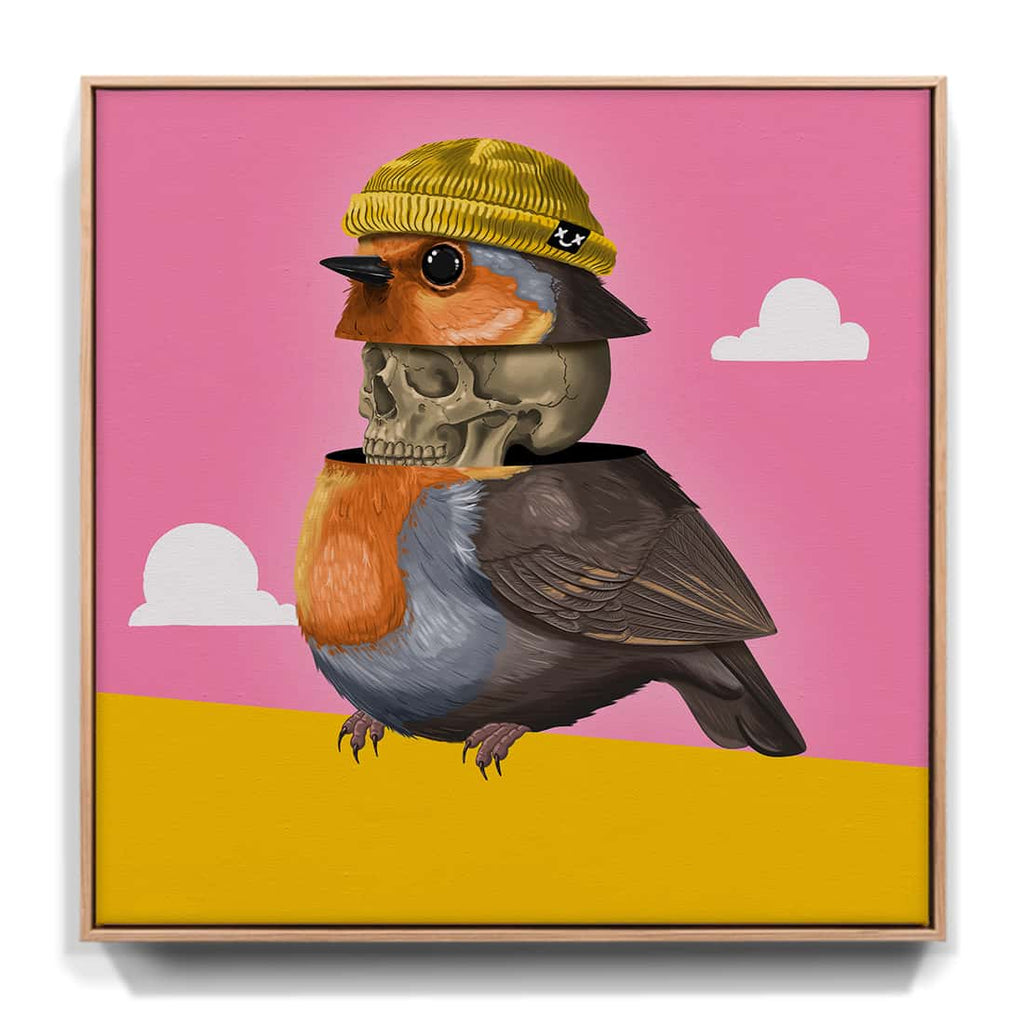 "Was wir in uns tragen" - Rotkehlchen (Leinwand)