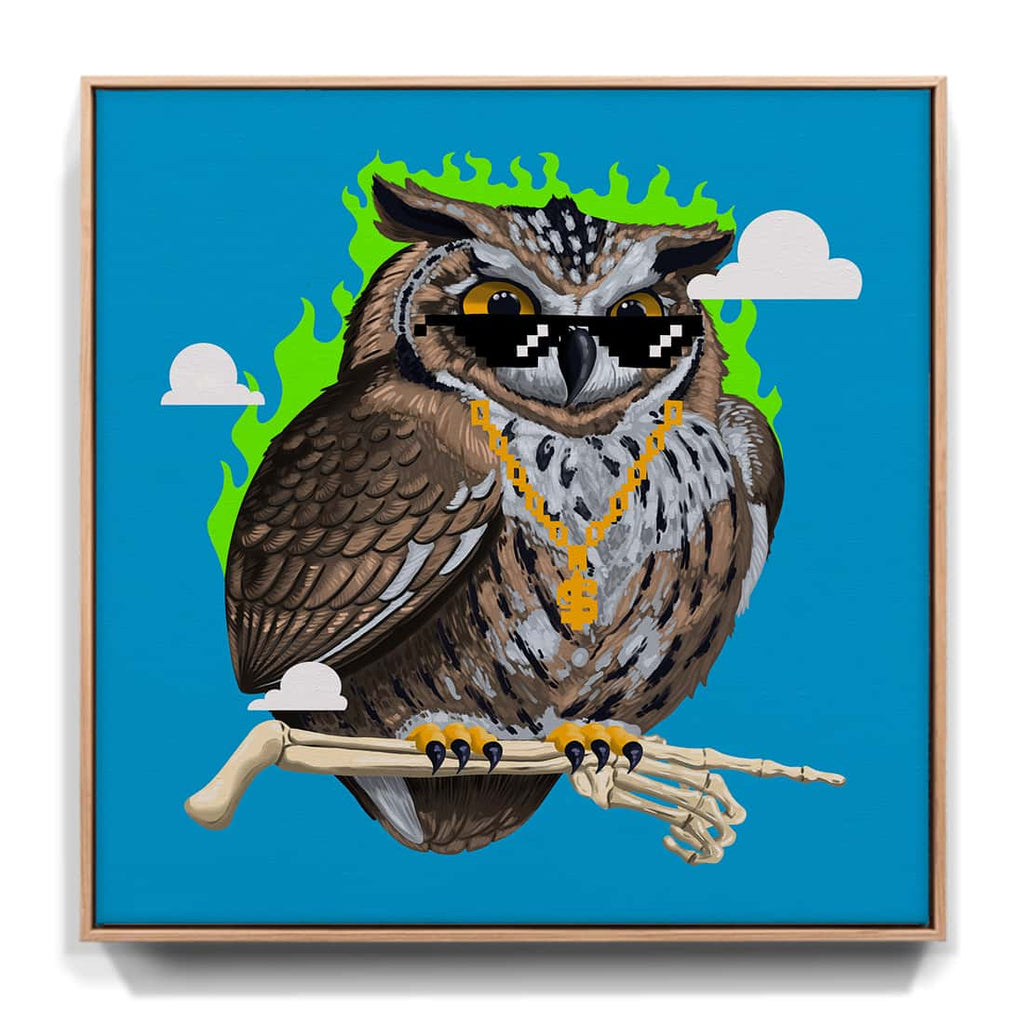 "Vermächtnis" - Uhu (Leinwand)