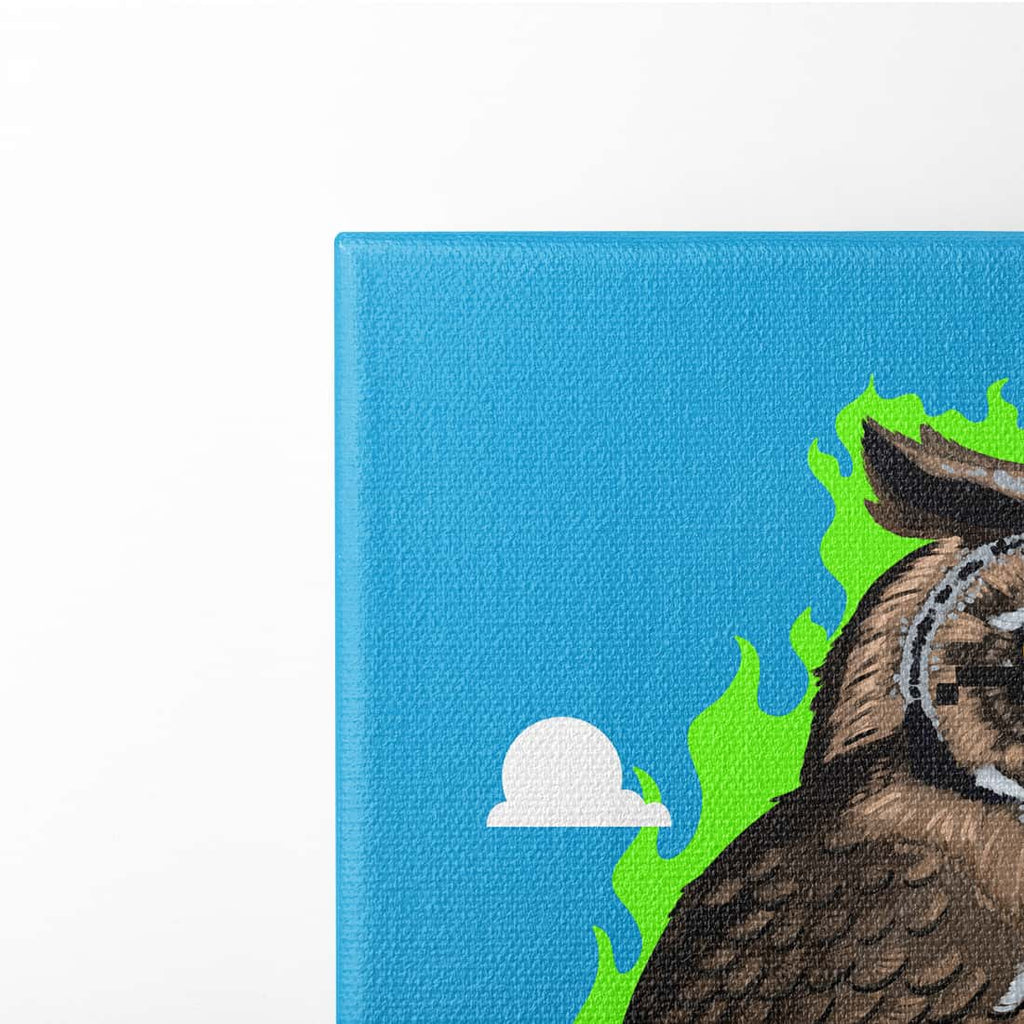 "Vermächtnis" - Uhu (Leinwand)