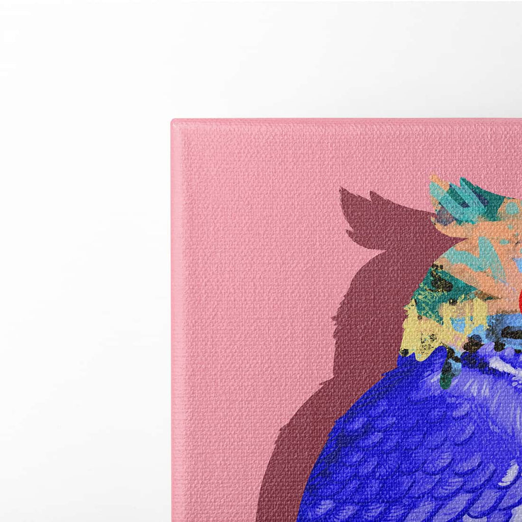 "Notausgang" - Uhu (Leinwand)