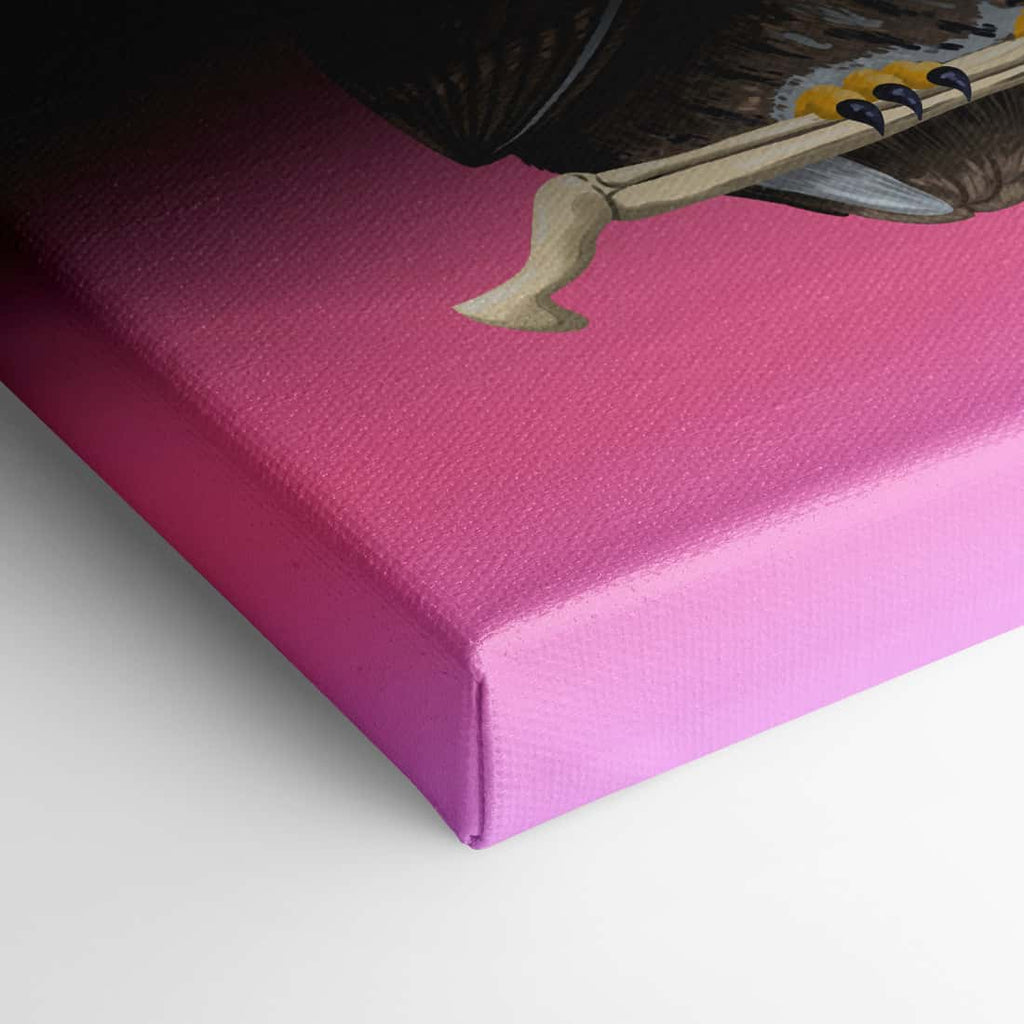 „Bald sehen wir uns“ - Uhu (Leinwand)