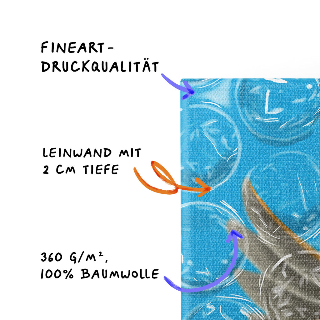 „Mit Samthandschuhen anfassen“ - Kardinal (Leinwand)