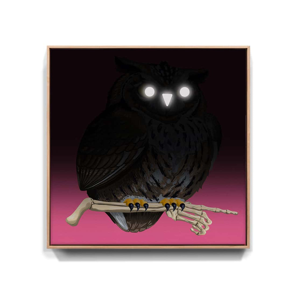 „Bald sehen wir uns“ - Uhu (Leinwand)