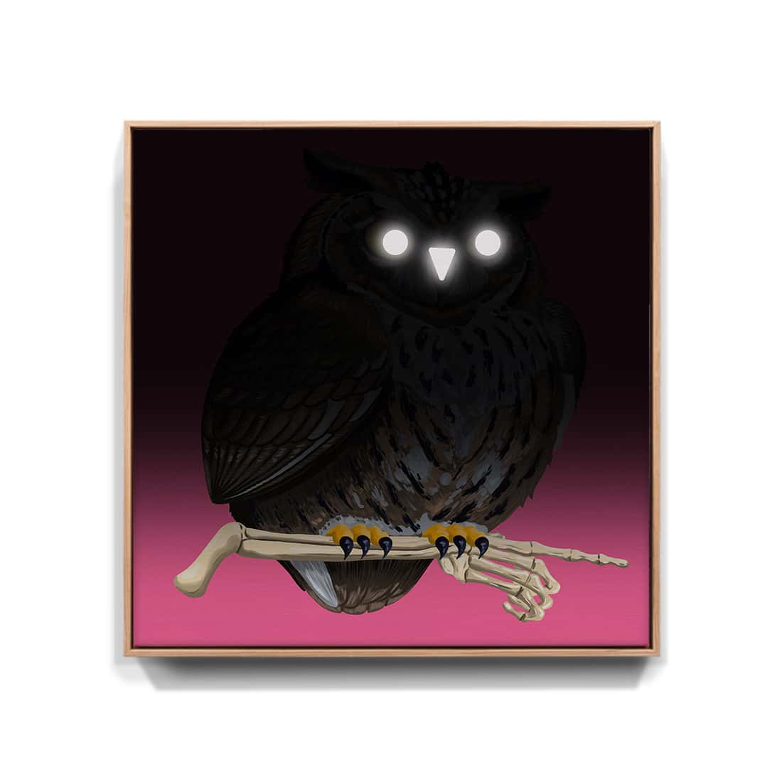 „Bald sehen wir uns“ - Uhu (Leinwand)