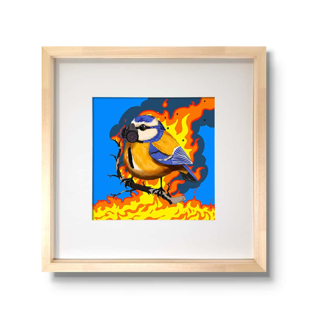 "Ich brenne für dich - Meise"