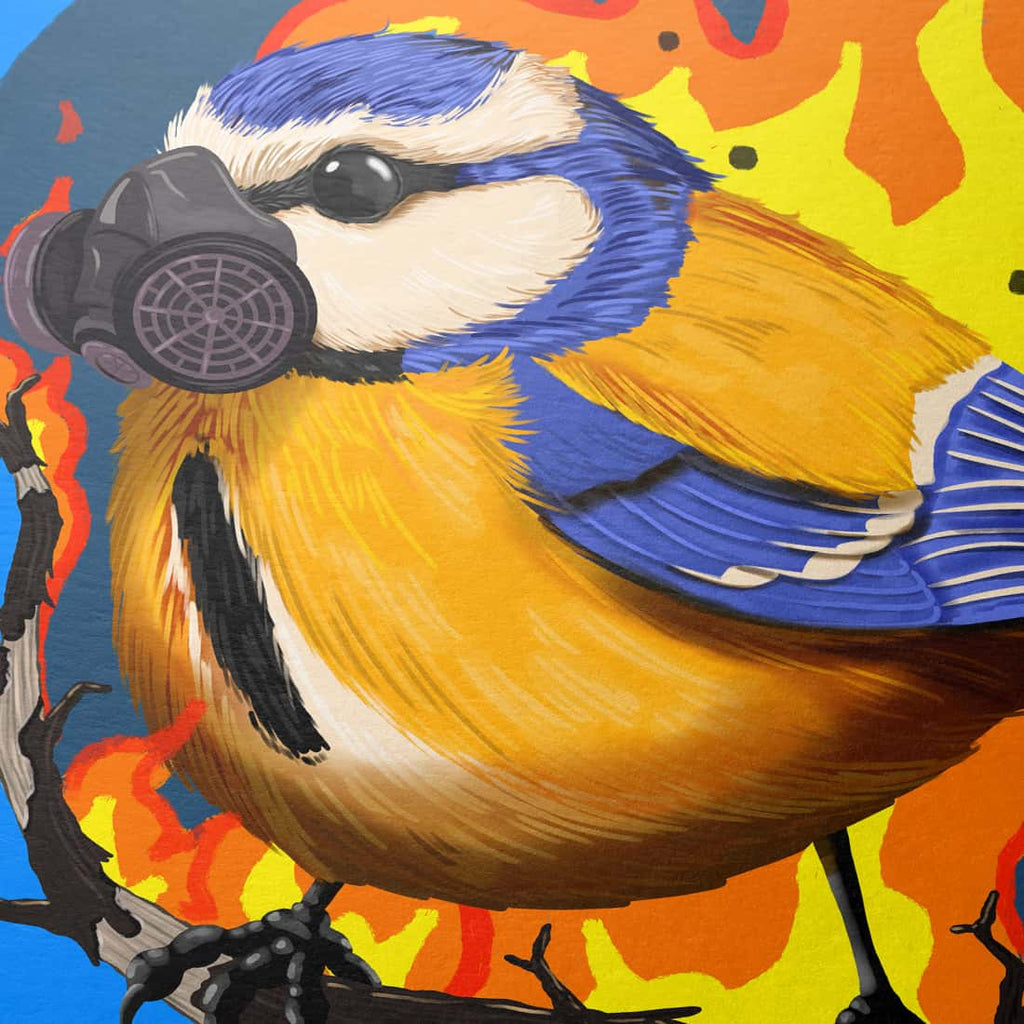 "Ich brenne für dich - Meise"