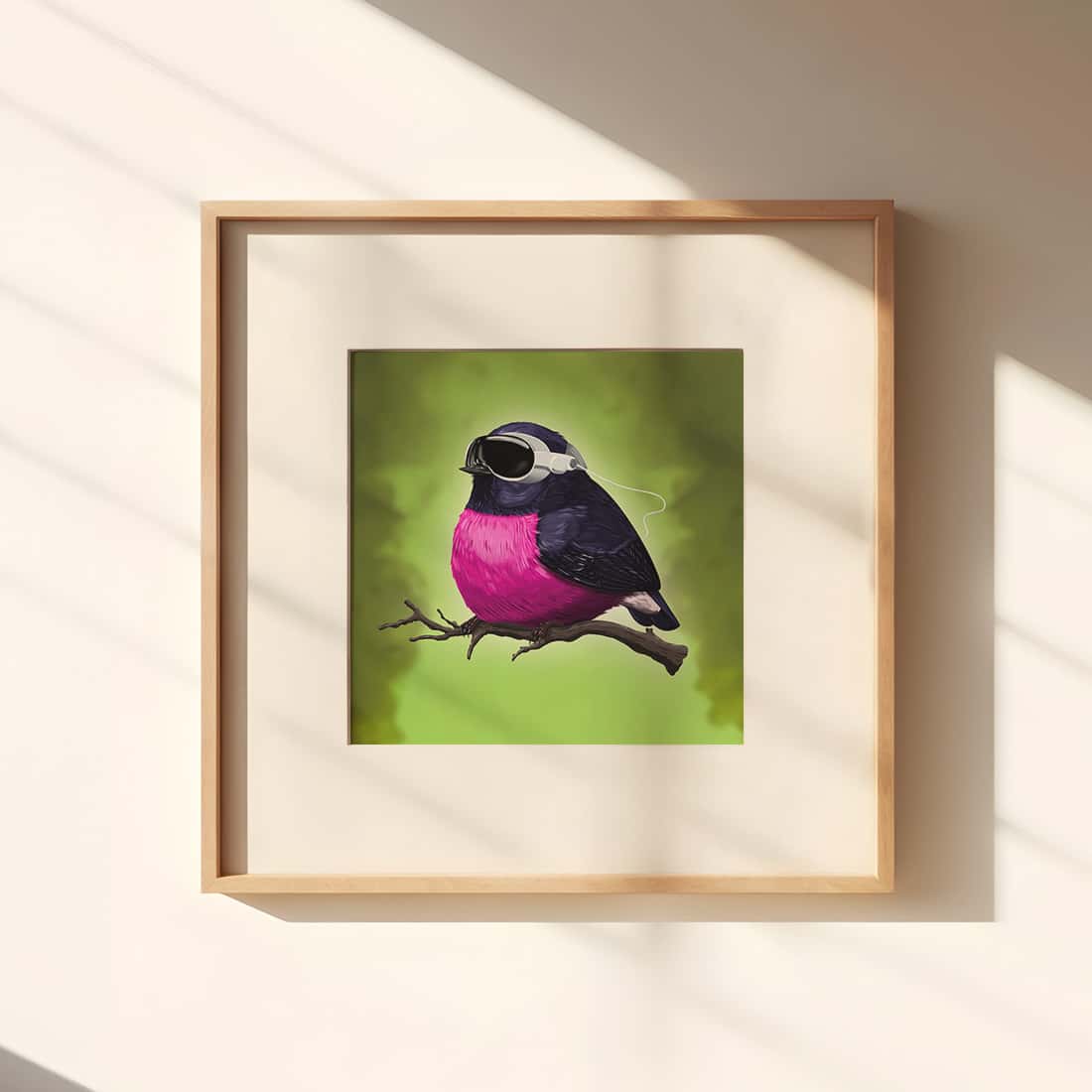 "Vision Pro" - Rosenbrust-Schnäpper