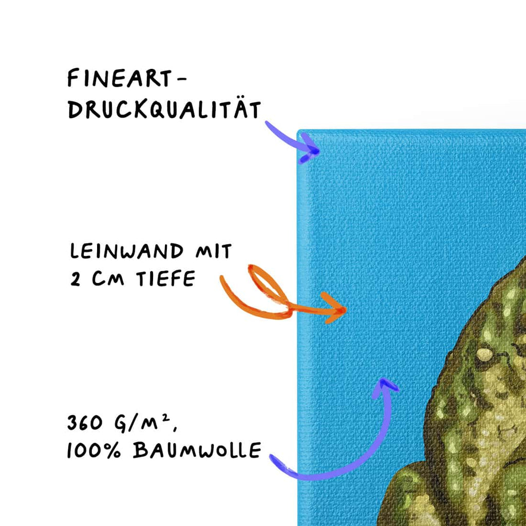 „Gegengift“ - Aga-Kröte (Leinwand)
