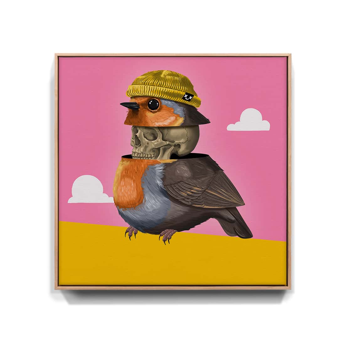 "Was wir in uns tragen" - Rotkehlchen (Leinwand)