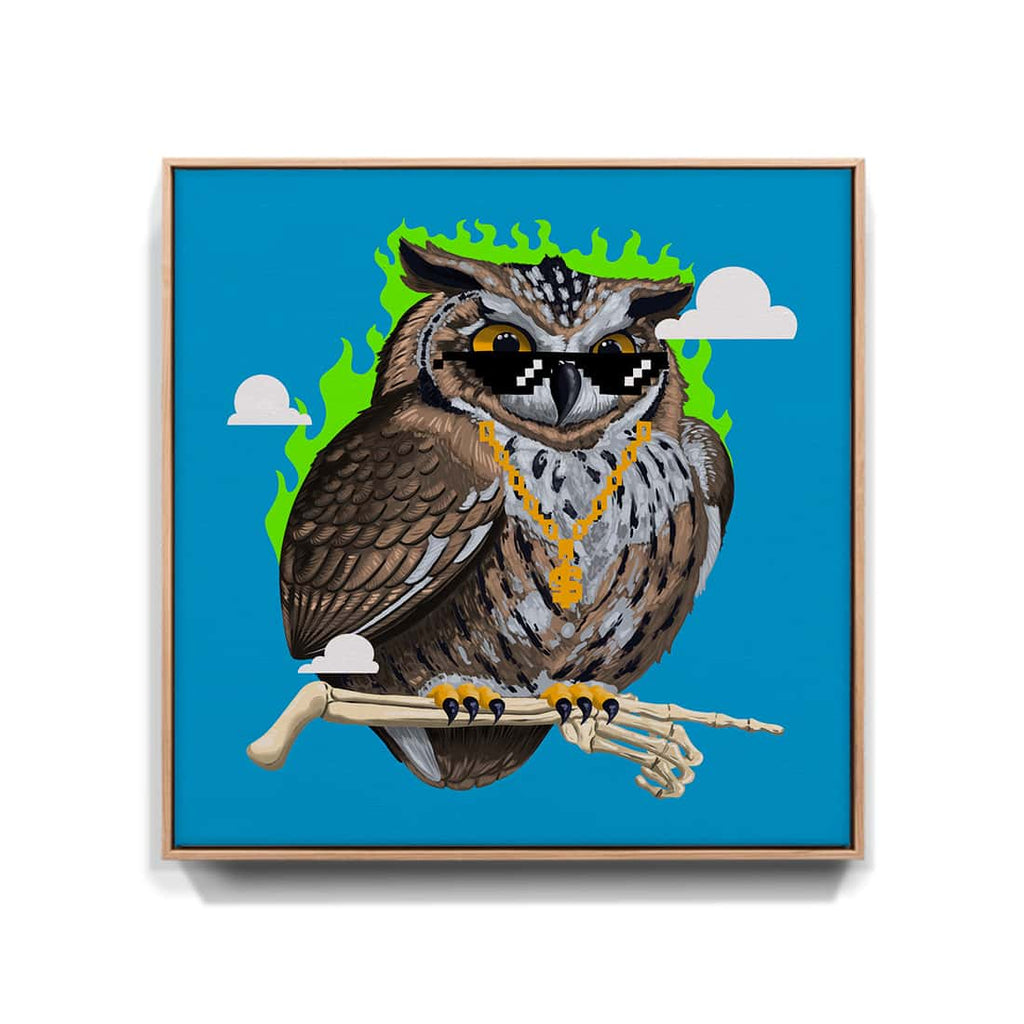 "Vermächtnis" - Uhu (Leinwand)