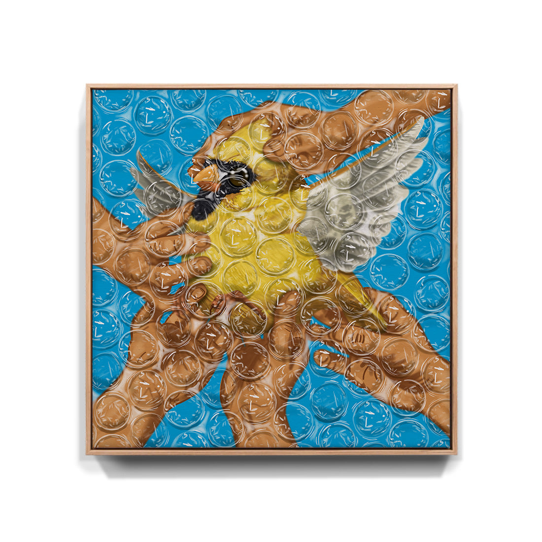 „Mit Samthandschuhen anfassen“ - Kardinal (Leinwand)